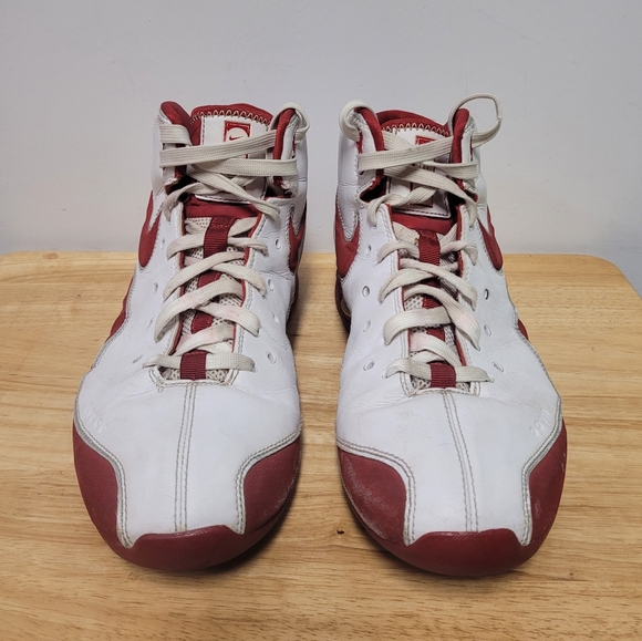 NIKE Shox Slam Zoom Air Elite Mens Basketball White Red 324826-161 Size 11 main image 12